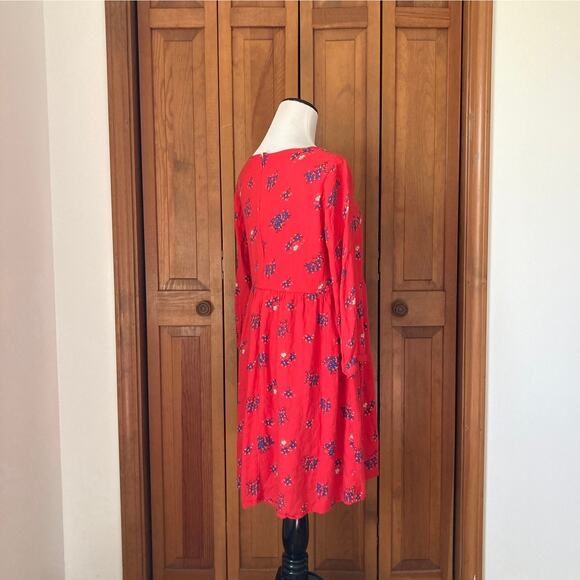 Old Navy Red Floral Dress, Size M - Picture 2 of 7